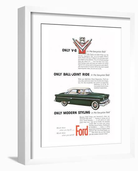 Ford 1954-Only Modern Styling-null-Framed Art Print