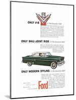 Ford 1954-Only Modern Styling-null-Mounted Art Print