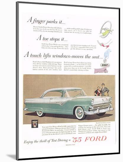 Ford 1955 a Finger Parks it-null-Mounted Art Print