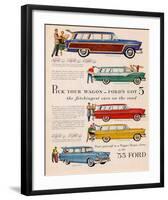 Ford 1955 Pick Your Wagon-null-Framed Art Print