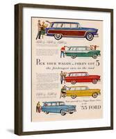 Ford 1955 Pick Your Wagon-null-Framed Art Print