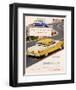 Ford 1956 Victoria V8-null-Framed Art Print