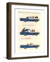 Ford 1957 Hideaway Hardtop-null-Framed Art Print