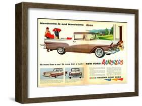 Ford 1957 Ranchero - Handsome-null-Framed Art Print