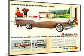 Ford 1957 Ranchero - Handsome-null-Mounted Art Print