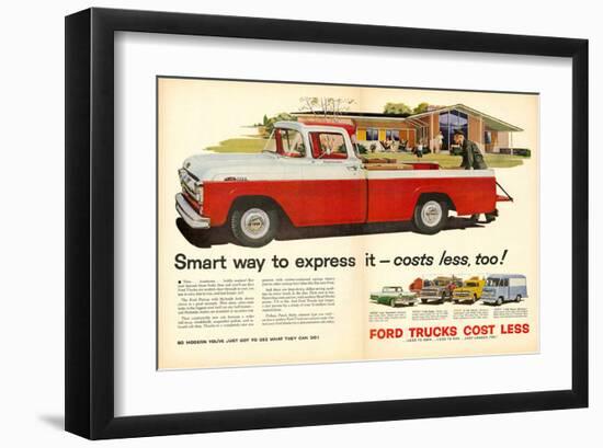 Ford 1957 Smart Way to Express-null-Framed Art Print