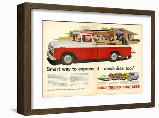 Ford 1957 Smart Way to Express-null-Framed Art Print