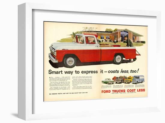 Ford 1957 Smart Way to Express-null-Framed Art Print