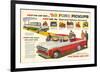 Ford 1958 `58 Ford Pickups-null-Framed Art Print