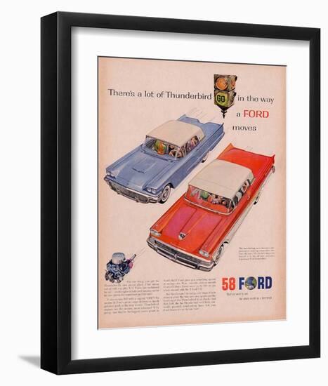 Ford 1958-A Lot of Thunderbird-null-Framed Art Print