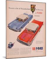 Ford 1958-A Lot of Thunderbird-null-Mounted Art Print