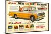 Ford 1958 New `58 Pickups-null-Mounted Art Print