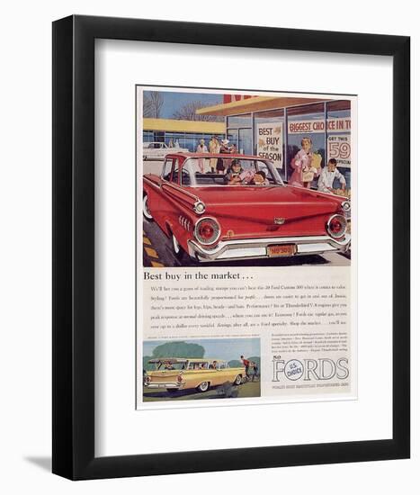 Ford 1959 Best Buy in Market-null-Framed Art Print