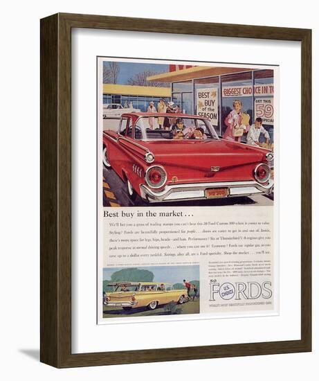 Ford 1959 Best Buy in Market-null-Framed Art Print