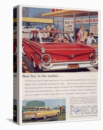 Ford 1959 Best Buy in Market-null-Stretched Canvas