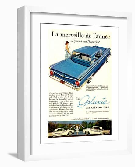 Ford 1959 Galaxie Merveille-null-Framed Art Print