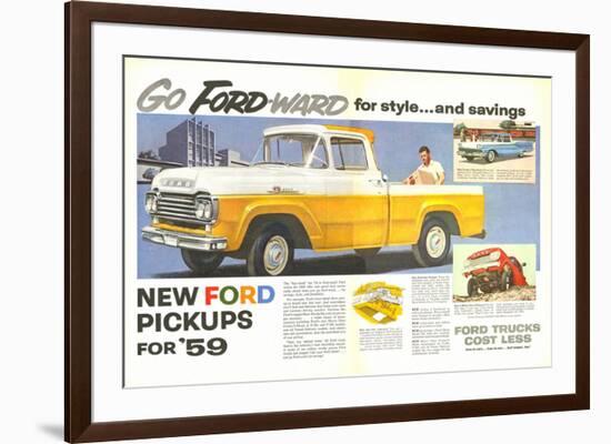 Ford 1959 Go Forward for Style-null-Framed Premium Giclee Print