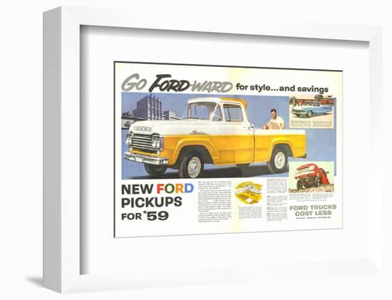 Ford 1959 Go Forward for Style-null-Framed Art Print
