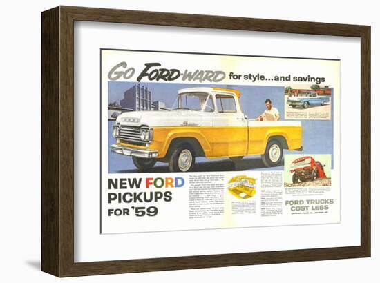 Ford 1959 Go Forward for Style-null-Framed Art Print