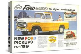 Ford 1959 Go Forward for Style-null-Stretched Canvas