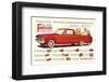 Ford 1960 Falcon Ranchero-null-Framed Art Print