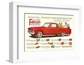 Ford 1960 Falcon Ranchero-null-Framed Art Print