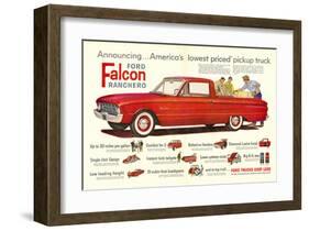 Ford 1960 Falcon Ranchero-null-Framed Art Print