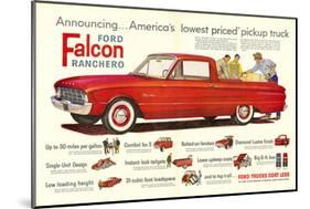 Ford 1960 Falcon Ranchero-null-Mounted Art Print