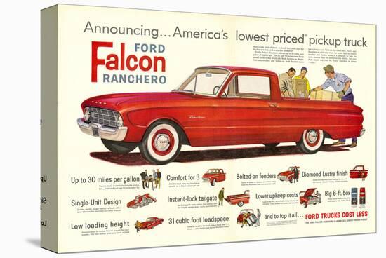 Ford 1960 Falcon Ranchero-null-Stretched Canvas