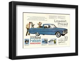 Ford 1960 New Falcon Ranchero-null-Framed Art Print