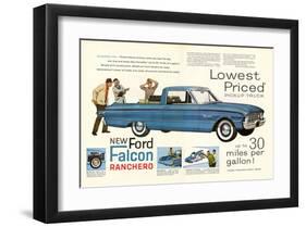 Ford 1960 New Falcon Ranchero-null-Framed Art Print