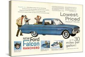 Ford 1960 New Falcon Ranchero-null-Stretched Canvas