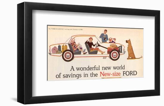 Ford 1960 New World of Savings-null-Framed Art Print