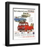 Ford 1961 Big 3 in Pickups-null-Framed Art Print