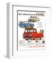 Ford 1961 Big 3 in Pickups-null-Framed Art Print