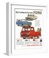 Ford 1961 Big 3 in Pickups-null-Framed Art Print