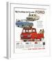 Ford 1961 Big 3 in Pickups-null-Framed Art Print