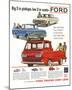 Ford 1961 Big 3 in Pickups-null-Mounted Art Print