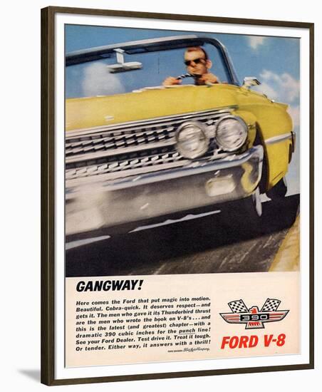 Ford 1961 Gangway V8-null-Framed Premium Giclee Print