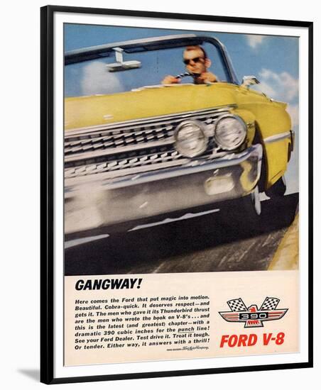 Ford 1961 Gangway V8-null-Framed Premium Giclee Print