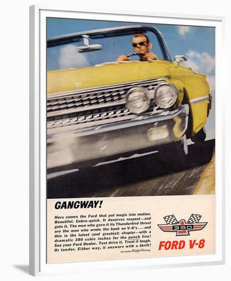 Ford 1961 Gangway V8-null-Framed Premium Giclee Print