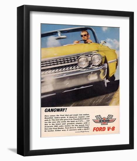 Ford 1961 Gangway V8-null-Framed Art Print