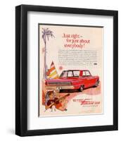 Ford 1962 Fairlane 500 - Beach-null-Framed Premium Giclee Print