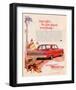 Ford 1962 Fairlane 500 - Beach-null-Framed Art Print