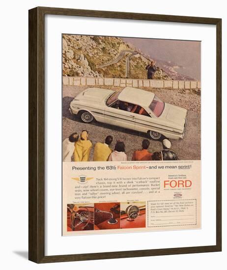 Ford 1963 '63½ Falcon Sprint-null-Framed Art Print