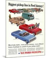 Ford 1963 Biggest Pickup Line-null-Mounted Premium Giclee Print
