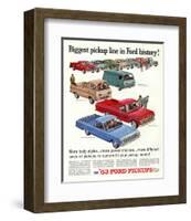 Ford 1963 Biggest Pickup Line-null-Framed Art Print