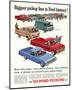 Ford 1963 Biggest Pickup Line-null-Mounted Art Print