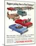 Ford 1963 Biggest Pickup Line-null-Mounted Art Print