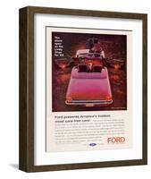 Ford 1963 Galxie 500Xl Convert-null-Framed Art Print